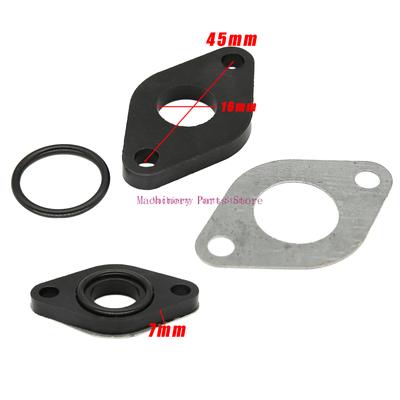 21mm Carburetor Manifold Intake Pipe Gasket Spacer Seal Set for 50cc 110cc 125cc Pit Dirt Bike ATV D50
