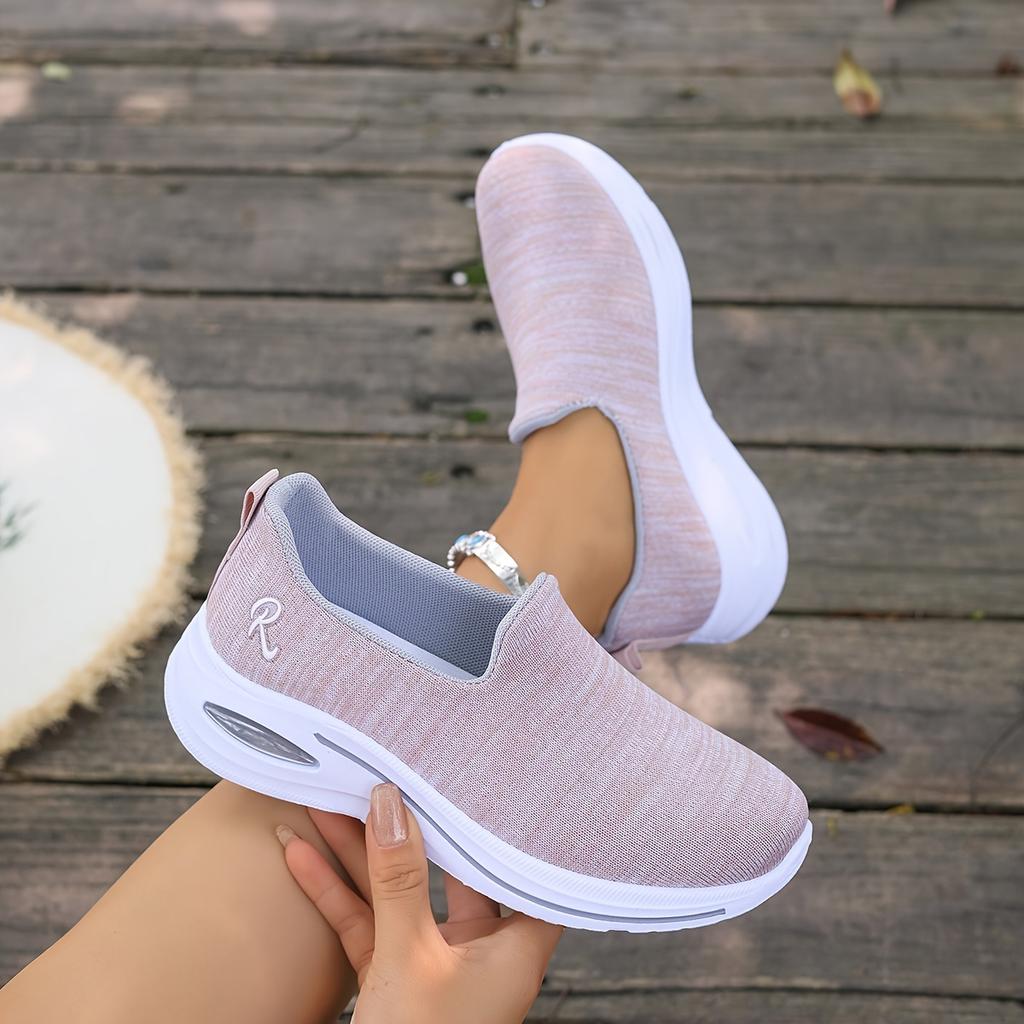 Women's Multi-color Breathable Slip-on Thick-soled Sports Shoes Lightweight and Non-slip, Comfortable and Casual, Suitable for Daily Walking Shoes