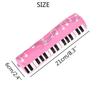 Creative Musical Note Piano Stationery Pouch Student Pencil Case Square Single Layer Oxford Cloth Pen Bag for Girls Boy