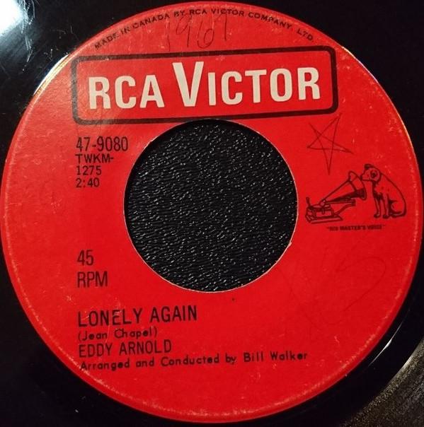 

7inch Record EDDY ARNOLD Lonely Again Love On My Mind 479080 RCA VICTOR 1967 Canada CountryFolk Used