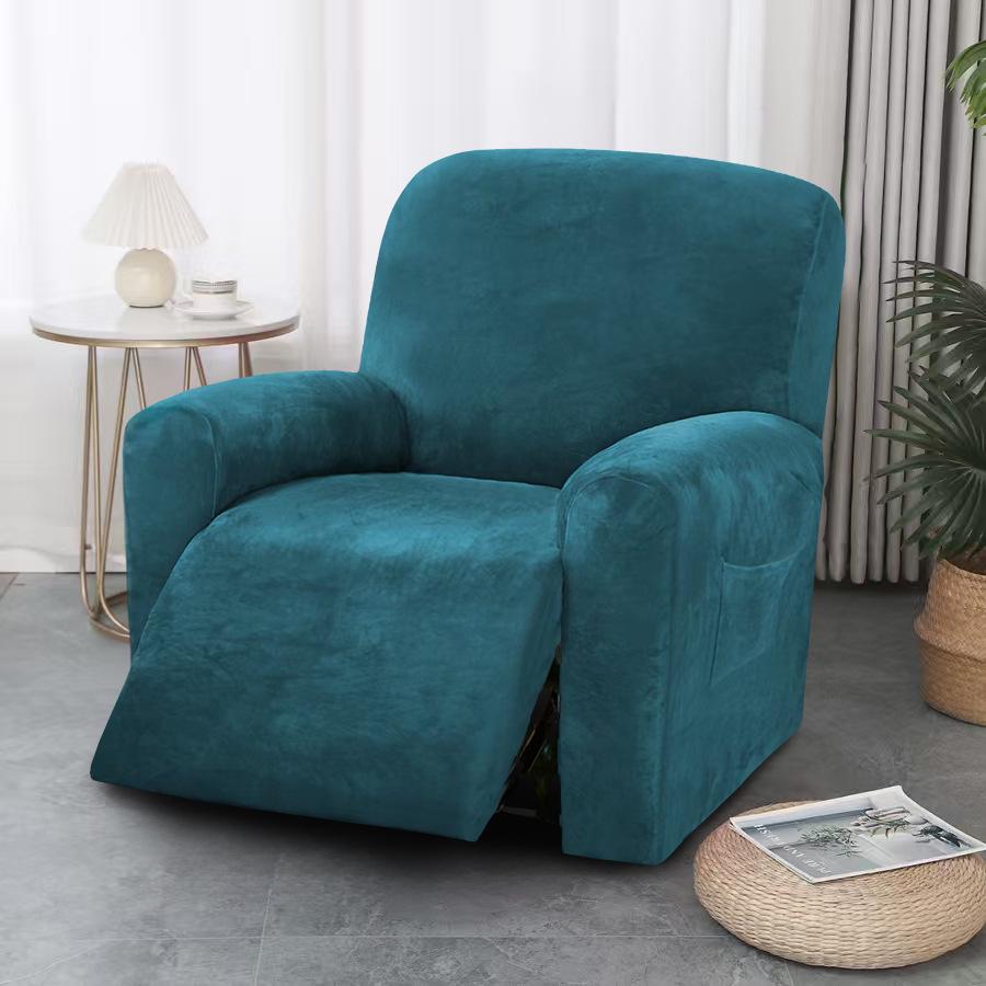 Silver Fox Velvet Elastic Split Sofa Cover - Chewy Collection