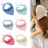 Damen Kopftuch Einfarbige Haarband-Wickel Kopfwickel Exquisites Handgewebtes Haarband Bandana Haarband für den Urlaub