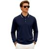 Loose Men's Casual Golf Quick Drying Breathable Long Sleeve Embroidered T-irt Ciwalk Cleanfit Pure Color Golfwear Polo Shirtss