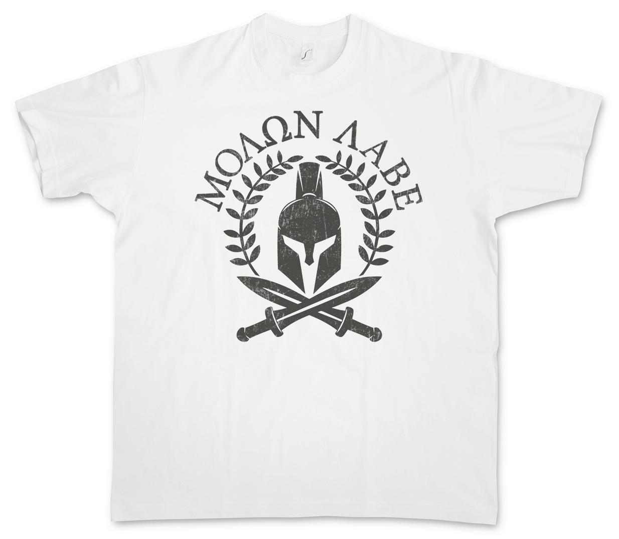SPARTAN MOTTO T-Shirt Mens Womens Tees Top – Credo Sparta Spartans Helmet Leonidas 300 4XL