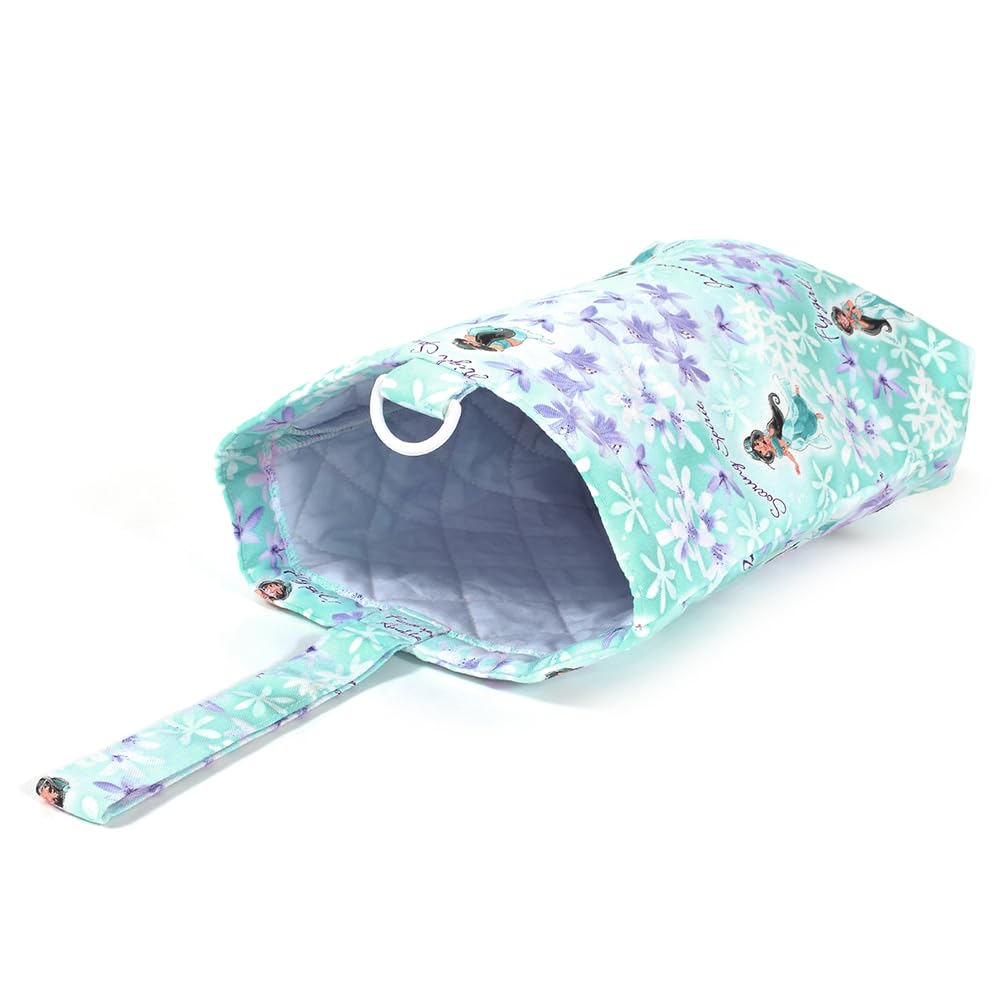 COLORFUL CANDY STYLE Disney Jasmine Aladdin Shoe Case for Girls, Perfect for Elementary School Students, Nursery School, and Kindergarten (N3254000)