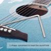 Durable Guitar Truss Rod Allen Wrench, 2 L-Shaped Wrenches for Martin Guitars, Adjusts Guitar Setup for Guitar Enthusiasts (Silver, 5mm Diameter)