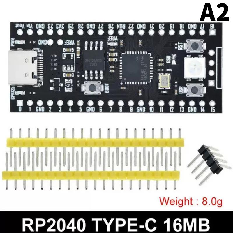 1Pc Rp2040 Core Board Type-C Usb-C For Raspberry Core Board 4Mb /8Mb/16Mb Rp2 Raspberry Pi Microcontroller Pico Micropython