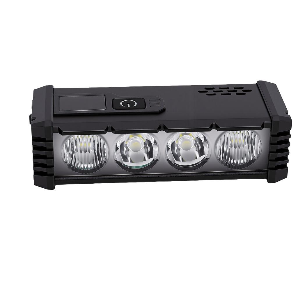 Bike Light Set Digital Display Aluminum Alloy High Brightness Type C Rechargeable LED Bike Headlight Tail Light for