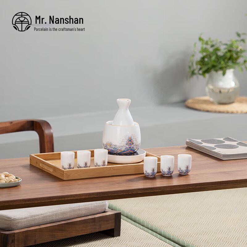 Mr. Nanshan Constant Temperature White Porcelain Wine Warmer Set