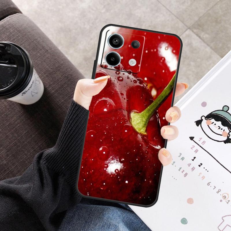 Red Cherry Summer Fruit Cover For Xiaomi Redmi Note 14 13 10 11 12 15 Pro Plus Case For Redmi 15 15C 14C 10C 12C 13C