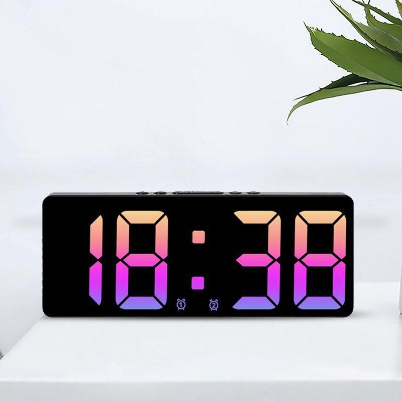 Simple Led Digital Alarm Clock With Date Timer For Home Office And Nightstand Use