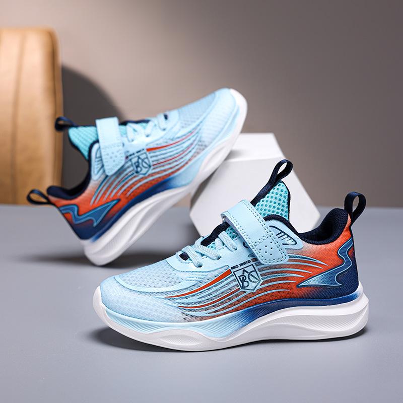 Childrens Boys Sneakers New Breathable Mesh Outdoor School Running Kids Basketball Shoes Luxury Design NonSlip Boys Sports Shoes