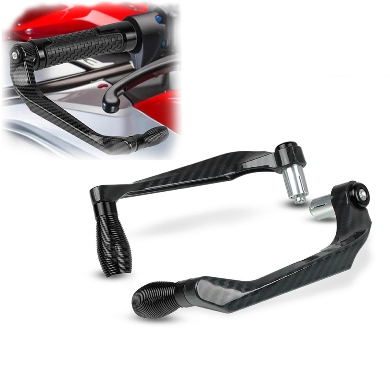 

Lever Hand Guard Motorcycle Handlebar Grip Brake Clutch Lever Protector One size чёрный