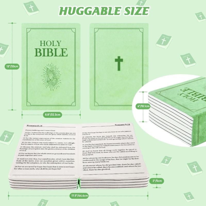 Cute Bible Plushes Pillow Soft Religious Keepsakes Portability Comfortable Cushions For Travel Home Church Decorations