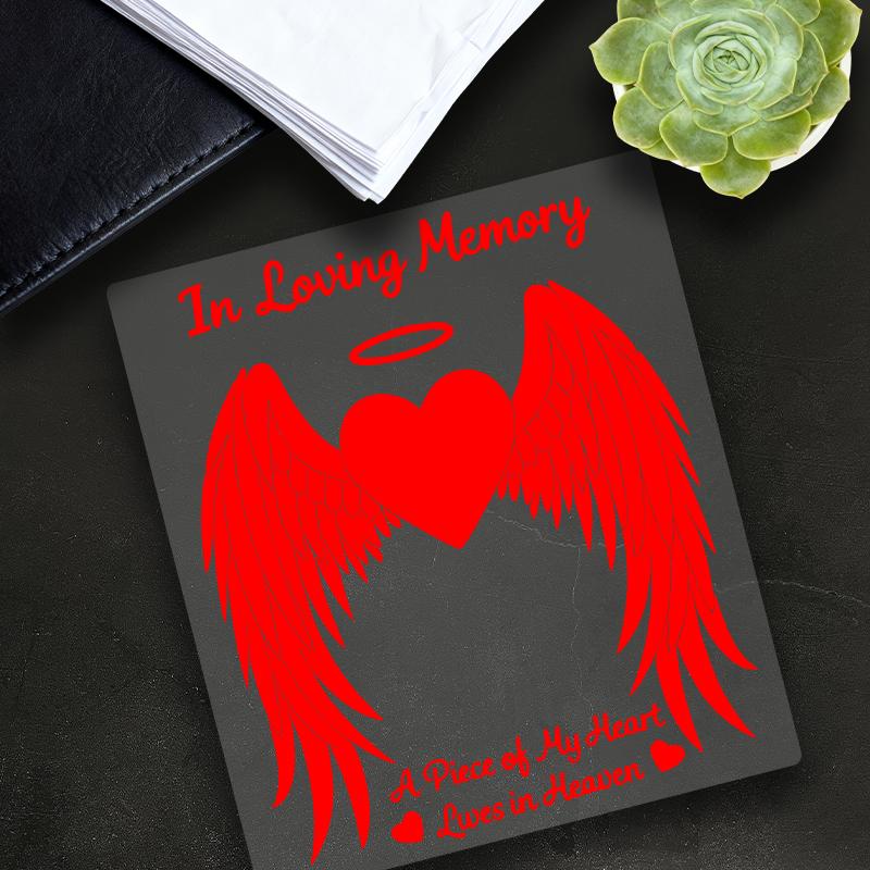 1pc In Loving Memory Motorcycle Stickers Waterproof for Motorcycle Fairings Tailbox Car Windows Scooters Universal Vinyl Decals