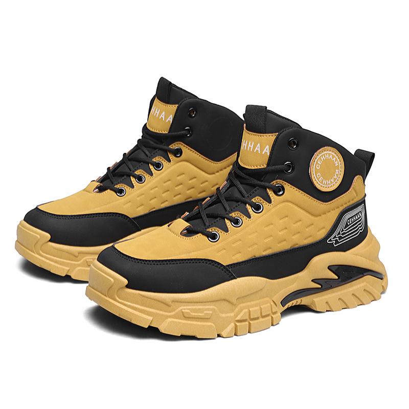 

Мужская обувь новая осенняя универсальная кожаная поверхность водонепроницаемая низкая посадка износостойкая для активного отдыха спортивная для альпинизма 44