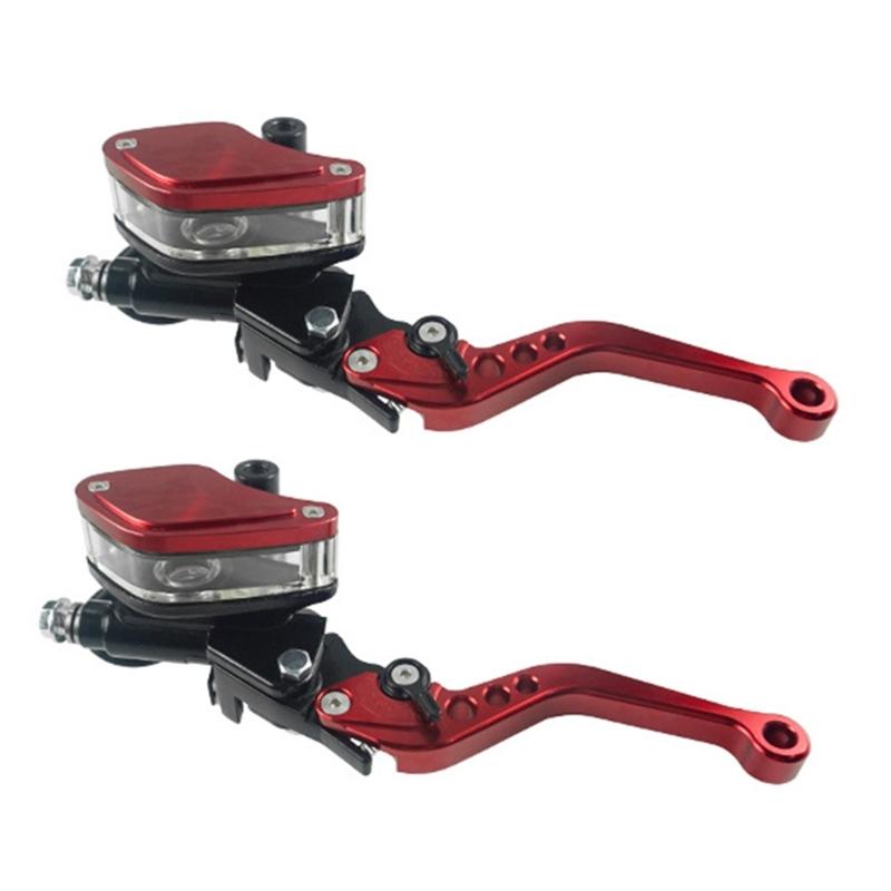 

22 мм гидравлический тормозной рычаг сцепления цилиндр мотоцикл скутер кроссовый мотоцикл красный