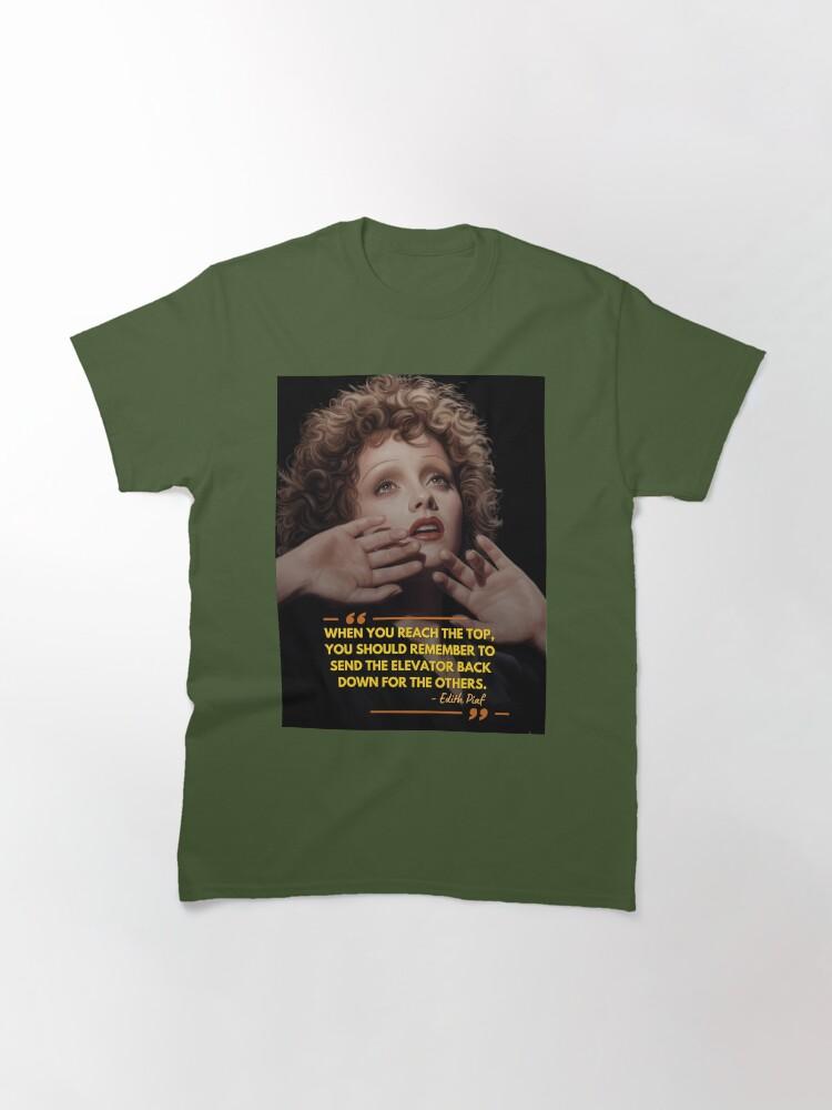 Édith Piaf Edith Piaf Quote Painted HD Art Classic T-Shirt