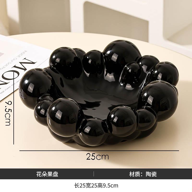 

Творческая керамическая тарелка для фруктов в гостиную, чайный столик, тарелка для закусок, тарелка для сухофруктов, конфетницы, бытовая посуда