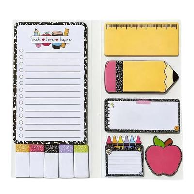 Teacher Gift Set with Fun Designed Message Transfers & Removable Labels Removable Sticker Unique Shaped Record for Home