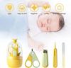 Baby Nail Kit, 4-in-1 Baby Nail Care Set with Cute Case, Baby Nail Clippers, Scissors, Nail File & Tweezers, Baby Manicure Kit