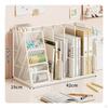Upright Mesh Desk Organizer Slanted File Rack Tiered for Professionals, Students, Office