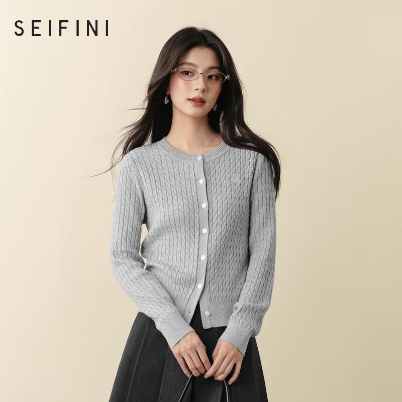 

SEIFINI Women s Old Money Style Cable Knit Cardigan XL
