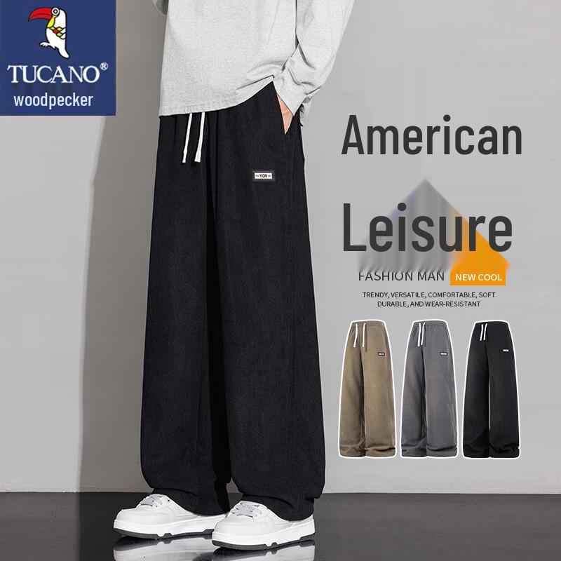 TUCANO Men's Windproof Loose Straight Casual Pants