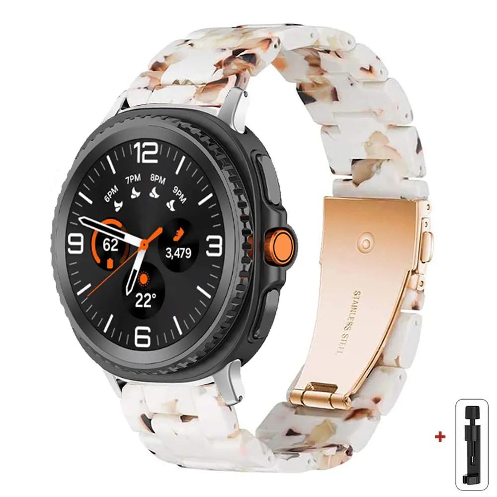 

Resin Band for Samsung Galaxy Watch 8 40 44MM/8Classic 46mmTransparent Strap Women Bracelet for galaxy Ultra 2025/7 47mm Correa for galaxy 8 40mm