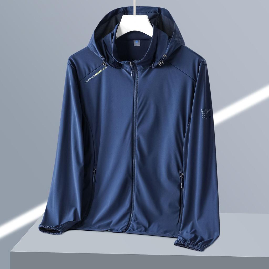 Herren-Sommerjacke aus Eisseide mit Sonnenschutz zum Angeln und für den Außenbereich