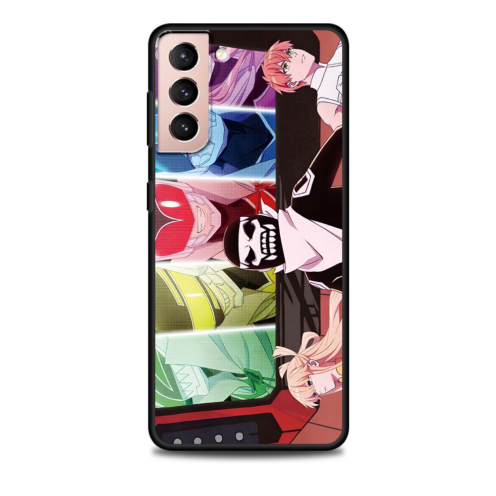 

Sentai Daishikkaku Case for Samsung Galaxy S23 S10e S10 S21 FE S22 S9 S24 Ultra S20 Plus Soft Black TPU Phone Cover Bumper Samsung S9