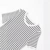 Spring 2025 Women's European American Striped Slim Fit Knit Top