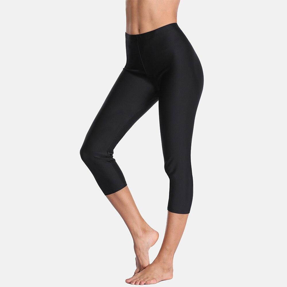 Pantaloni Capris de înot pentru femei cu talie înaltă Pantaloni de baie Tankini pentru femei Pantaloni capris Pantaloni scurti de înot Sport