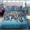 Ensemble de literie Fortnite Housse de couette Taie d'oreiller Décoration dessin animé de jeu Couvre-lit Housse de couette de chambre Ensemble de literie Cadeau de Noël pour enfants
