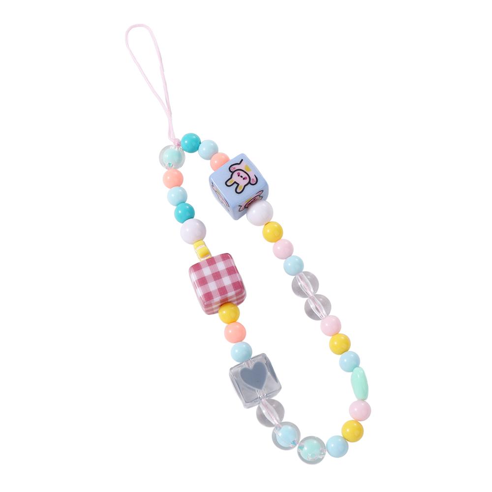Anti-lost Phone Charm Flower Heart Telephone Jewelry Phone Lanyard Mobile Phone Chain Cellphone Strap Phone Case Lanyard