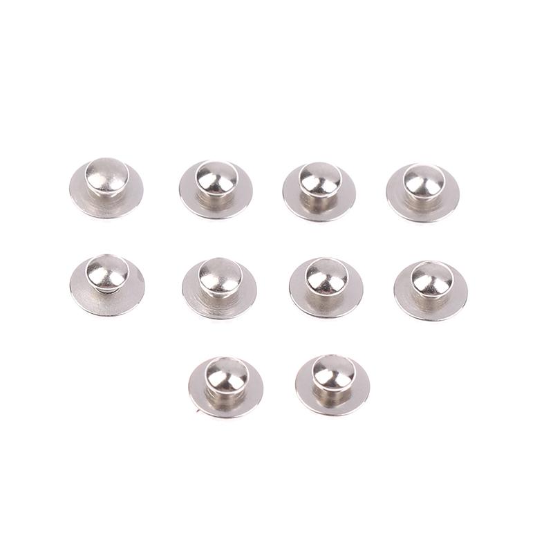 10Pcs/Bag Dental Orthodontic Lingual Button Bonded Eyelet Traction Hook Bondable Metal Mesh Base Bond Bonding Tongue Side Buckle