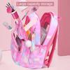 Trendy Gradient Pink Waterproof Backpack - New Collection Large Capacity Cute Teenage School Bag for Girls Travel-LZT