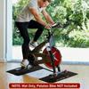2Pcs Thick Gym Equipment Mat Floor Protector Exercise Bike Trainer Mat Nonslip Elliptically Treadmill Pad Easy to Use