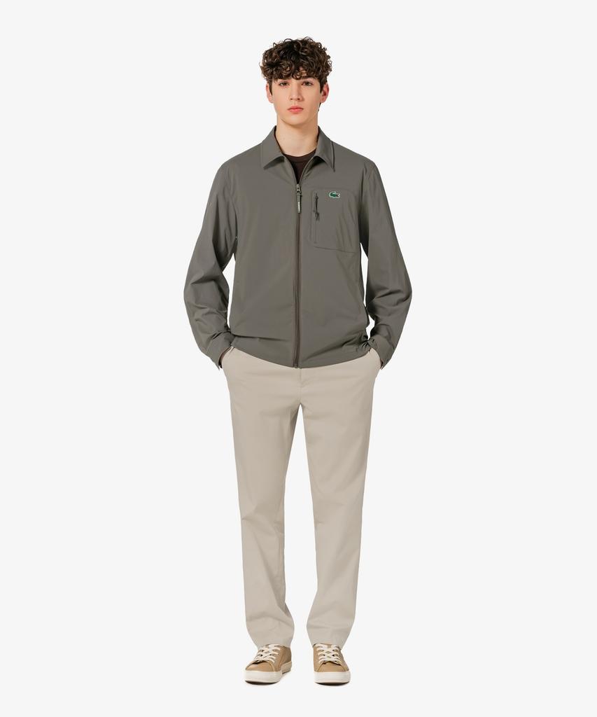 Lacoste Men'S Woven Shirt-Style Jumper Sh797E-56G Bmy