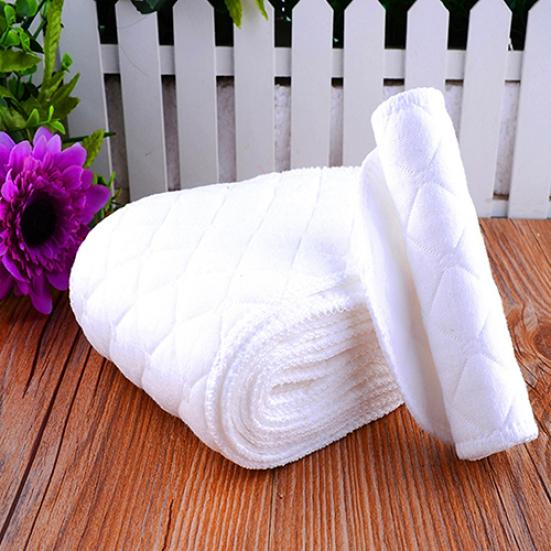 10 piezas de pañales reutilizables para bebés y bebés, insertos de 3 capas de algodón