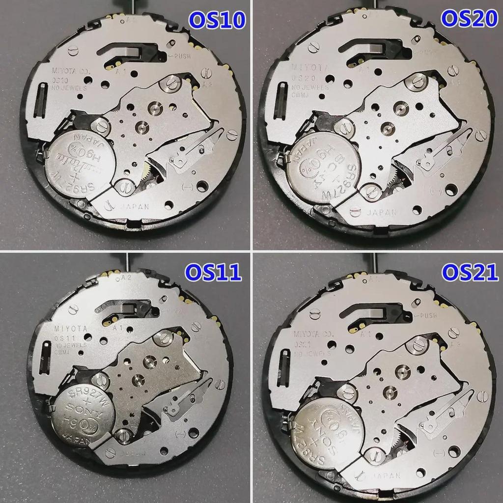 מנגנוני שעון יפניים מקוריים: OS10, OS20, OS21, OS11, OS1A, OS00, OS30, OS60, OS80