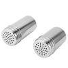 Spice Shaker 304 Stainless Steel Adjustable Pour Holes Seasoning Dispenser Container for Kitchen Barbecue Camping 2pcs