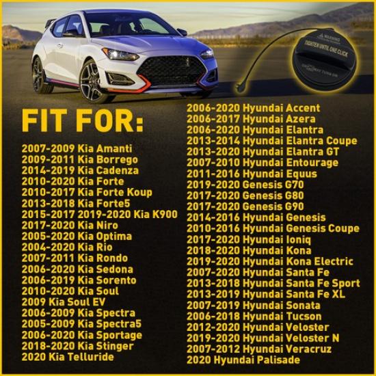 Víčko palivové nádrže plyn Pasuje pro Hyundai Sonata Elantra Azera Santa Genesis 31010-3L600