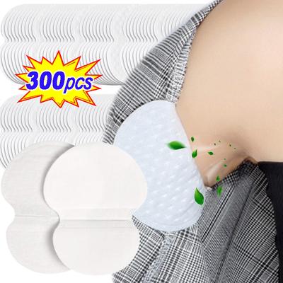 200/300PCS Almohadillas para el Sudor Unisex Desodorantes de Verano Axila Anti Transpiración Almohadillas para el Sudor Desechables Axila Absorbe Sudor Almohadillas Protectoras