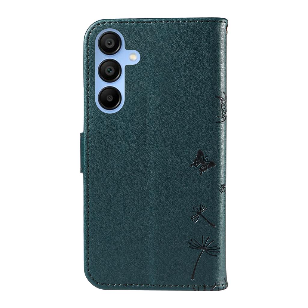For Samsung Galaxy A15 5G Leather Case Wallet Phone Cover Dandelion Imprint