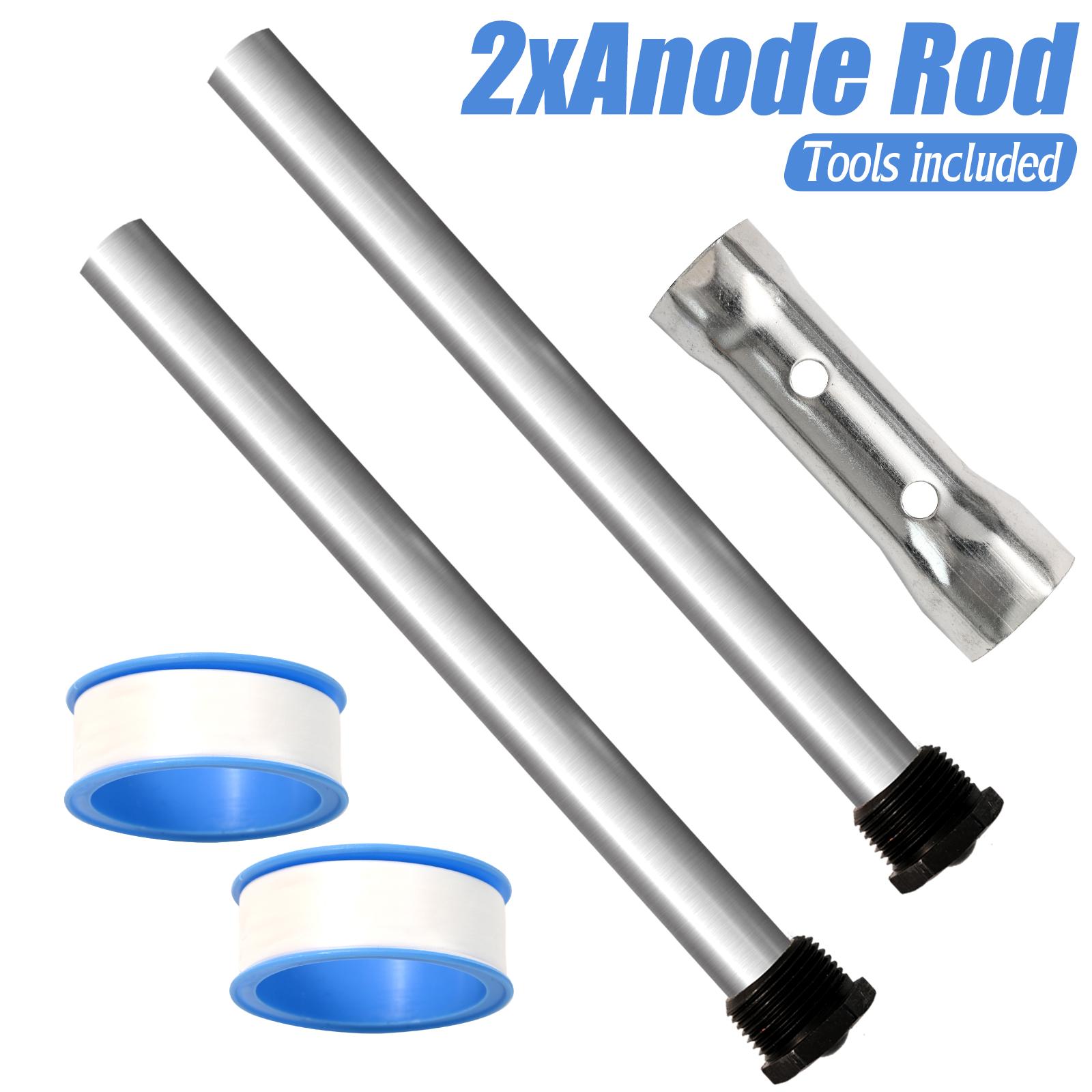 

2PCS RV Water Heater Anode Rod 3/4 NPT Thread Magnesium Alloy Replacement For Suburban Camper Trailer Hot Tank 9.25 серебряный
