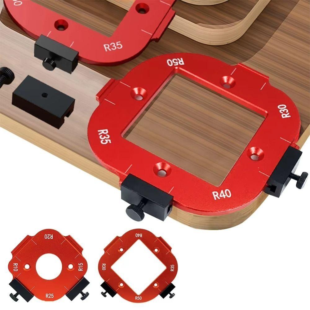 R10-R50 Radius Jig Arc Angle Positioning Template 4 in 1 Round Corner Jig Positioning Tool
