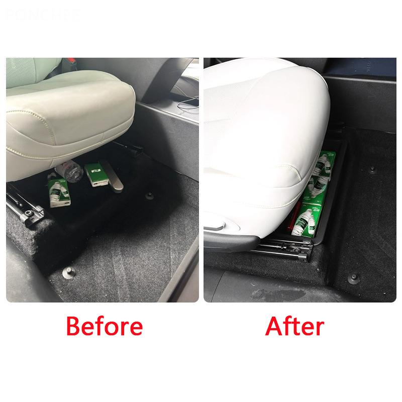 For Xpeng G6 2025-2026 Under The Seat Storage Box Increase Storage Space Convenient and Tidy Automobile Modification Supplies