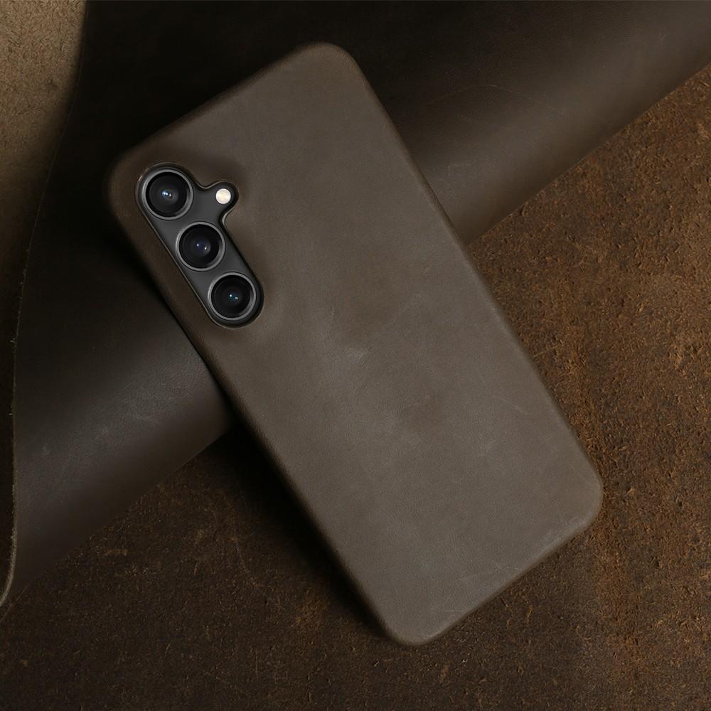 Luxury for Magnetic Magsafe Samsung Galaxy S23 Ultra Leather Phone Case for Samsung S24 S23 S22 S21Plus Wireless Charging Cover