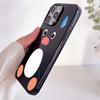Ins Cute Sweating Penguin Glossy Black Phone Case for iPhone 17 16 15 14 13 12 11 Pro Max 14 Plus 16E Funny Soft Cover Fundas